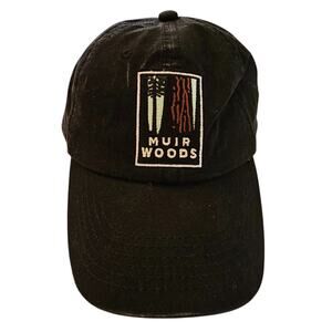 Muir Woods Golden Gate National Parks Strapback Baseball Hat Black